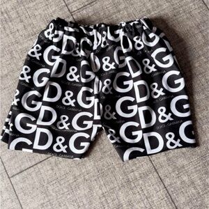 Dolce & Gabbana Monochrome Logo Shorts